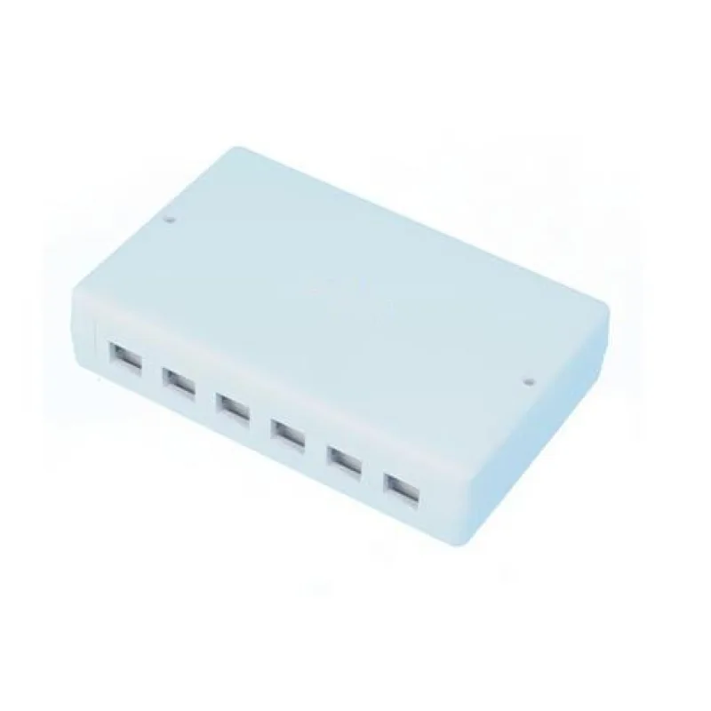 OXnet Zásuvka Multiport pre 6 alebo 12 keystonov, neosadená, biela…