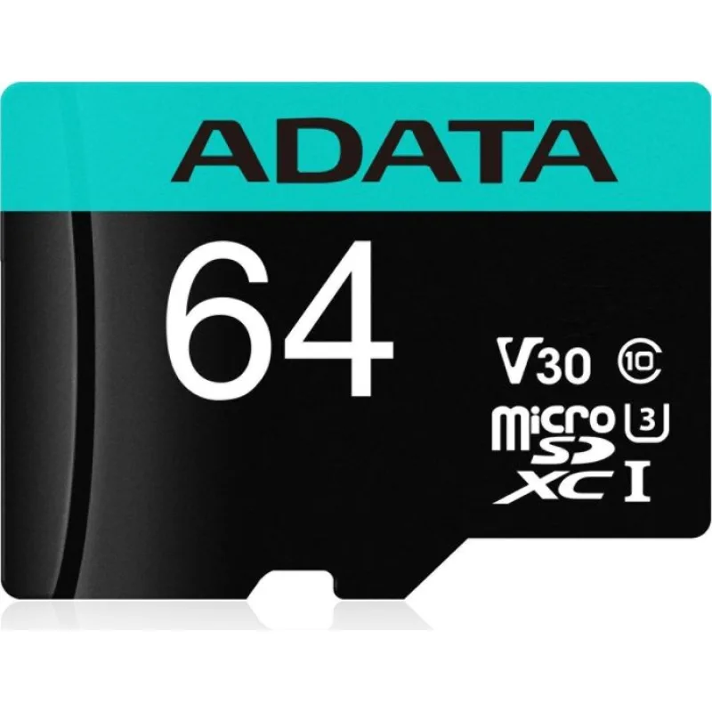 ADATA V30S/ micro SDXC/ 64GB/ UHS-I U3 / Class 10/ + Adaptér…