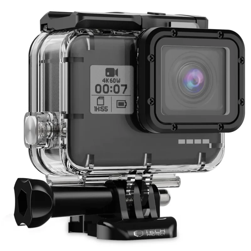 Vodotesné puzdro Tech-Protect GA200 pre GoPro Hero 5 / 6 / 7 - priehľadné