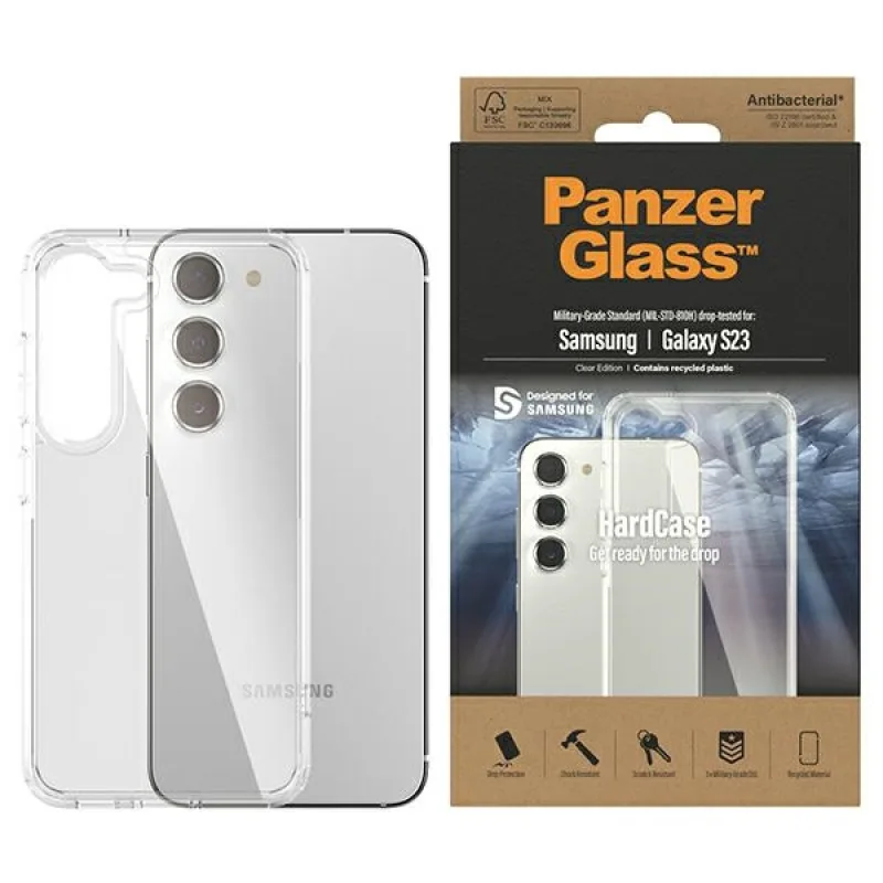 Puzdro PanzerGlass ClearCase pre Samsung Galaxy S23 - priehľadné