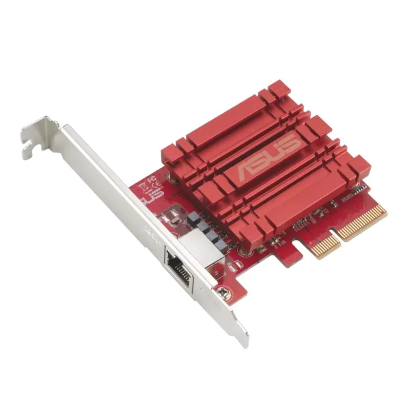 ASUS PCIe Adaptér XG-C100C V3, až 10Gbps, RJ45, červená 90IG08B0-MO0B00
