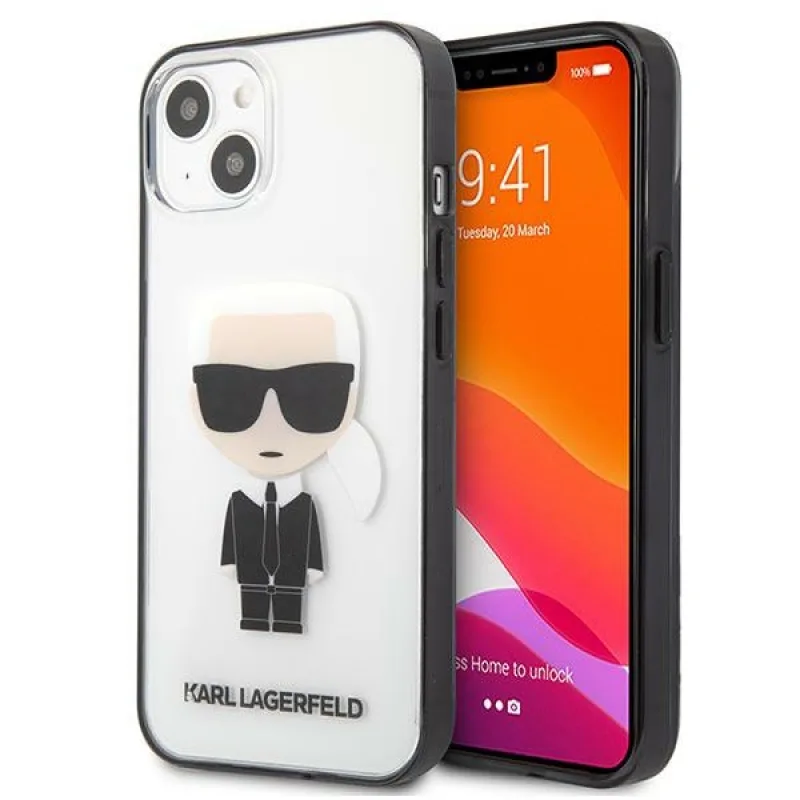 Karl Lagerfeld Iconik Karl Puzdro pre iPhone 13 mini - priehľadné