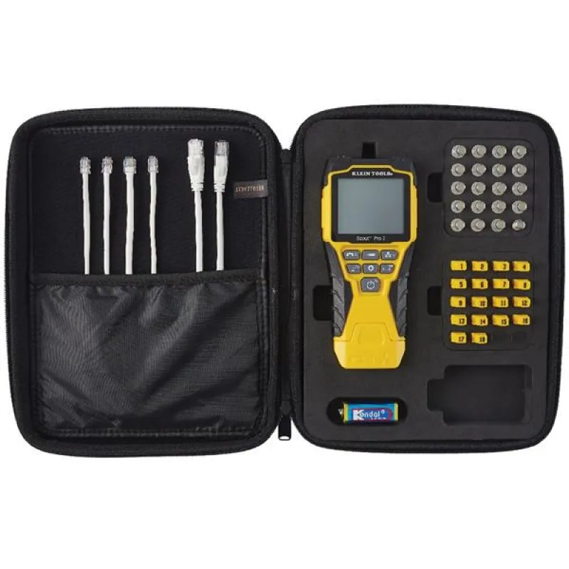 KLEIN TOOLS LAN TESTER - VDV Scout® Pro 3 Tester Kit Locator (PoE)…