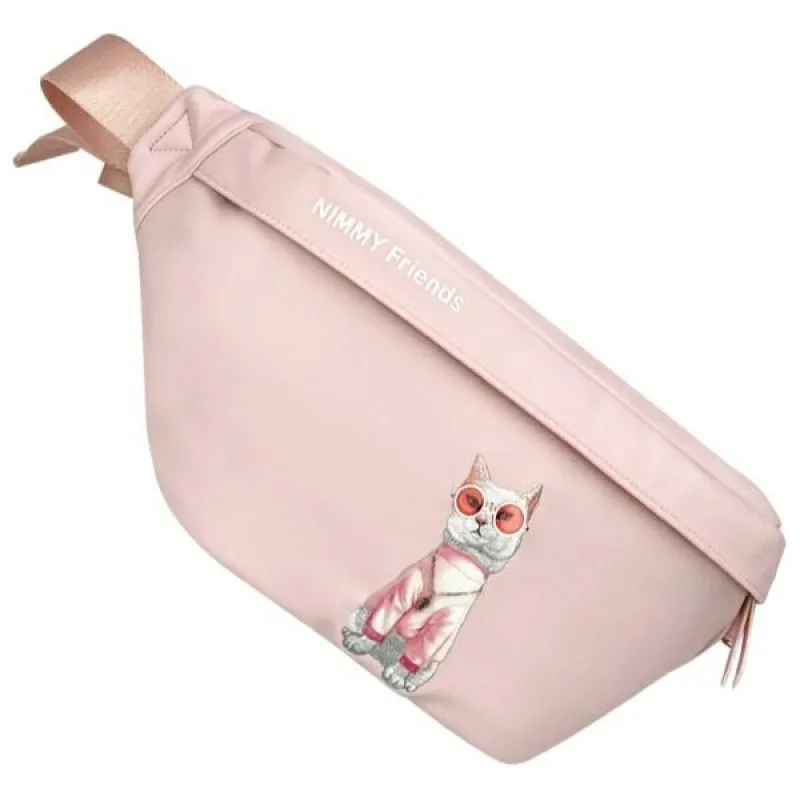 Crossbody okuliare Nimmy Cool Cat taška cez rameno - ružová