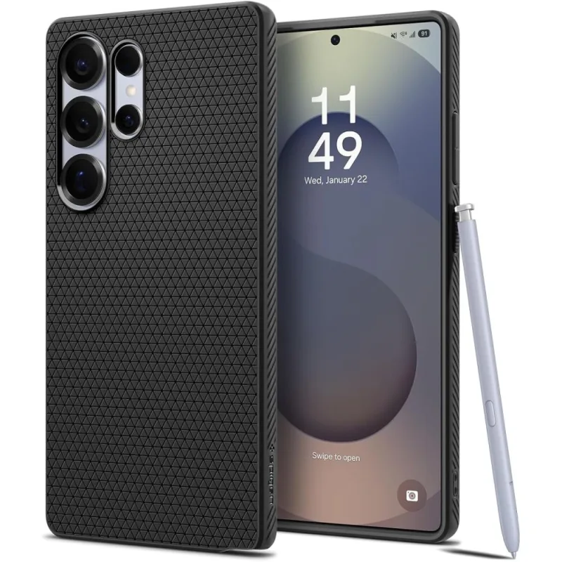 Púzdro Spigen Liquid Air pre Samsung Galaxy S25 Ultra – čierne