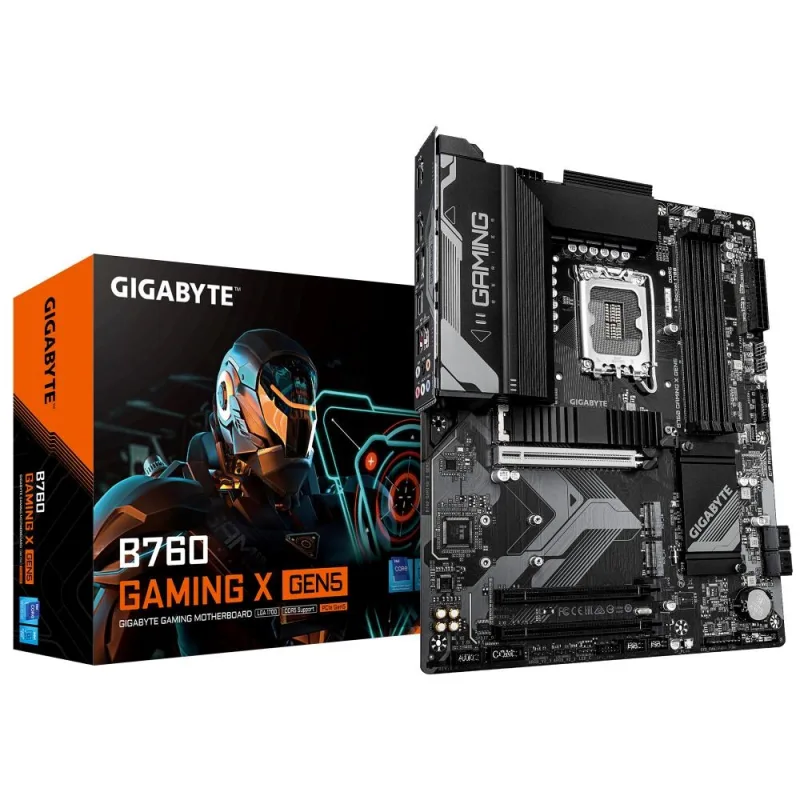 GIGABYTE MB Sc LGA1700 B760 GAMING X GEN5, Intel B760, 4xDDR5, 1xDP, …