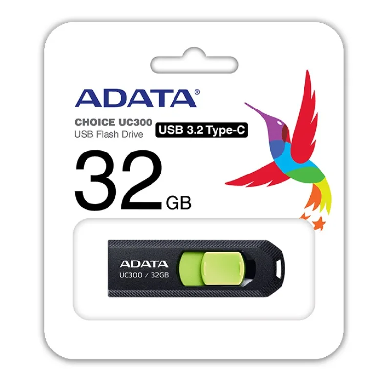 ADATA UC300/ 32GB/ USB 3.2/ USB-C/ Čierna ACHO-UC300-32G-RBK/GN