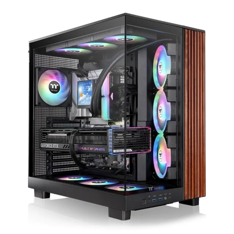 THERMALTAKE Case View 380 XL WS ARGB, Průhledná bočnice, černá CA-11E…