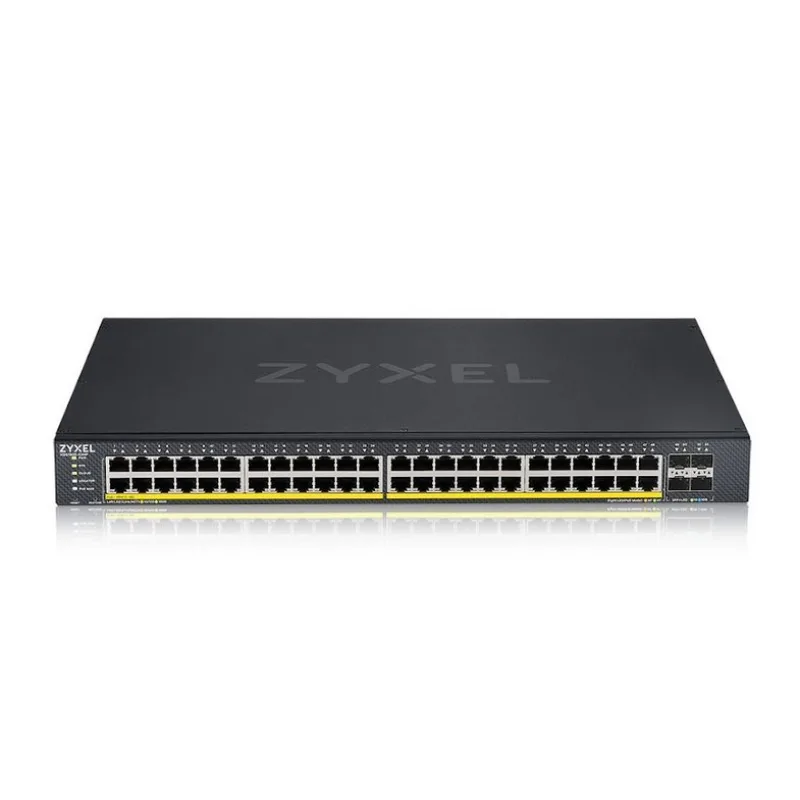 Zyxel XGS1935-52HP, 52 Port Smart Managed PoE Switch, 48x Gigabit PoE and 4x 10G SFP+, hybrid mode, standalone or NebulaFlex Cloud
