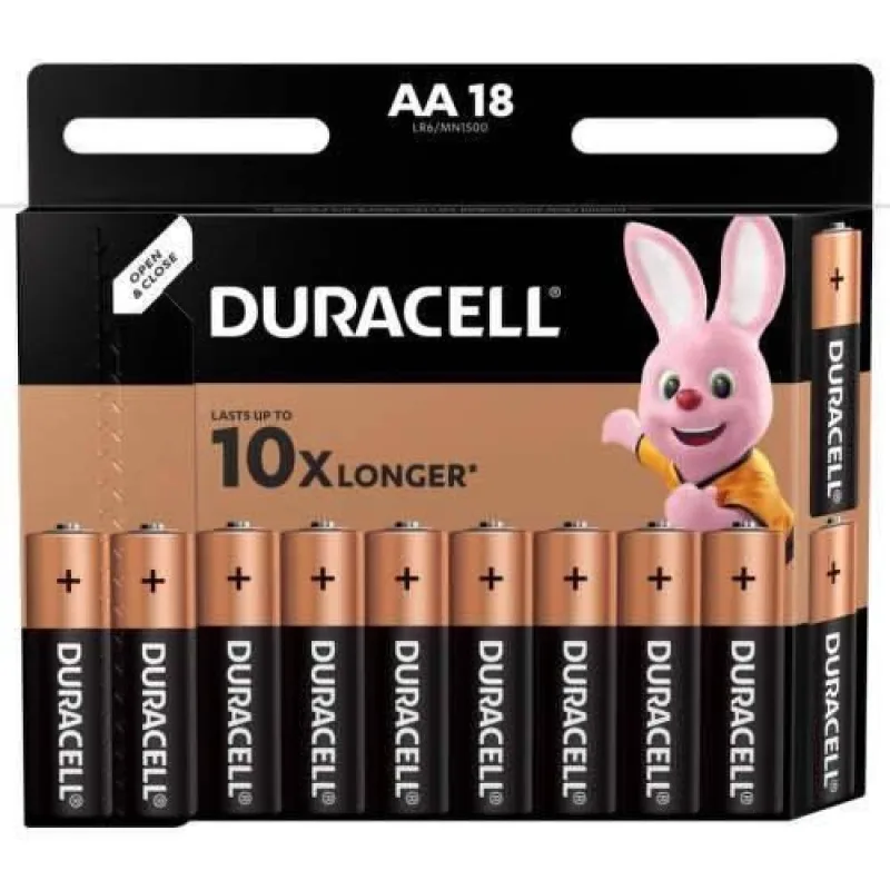 Duracell Basic 1500 K18 AA Duralock 18pack 70,15