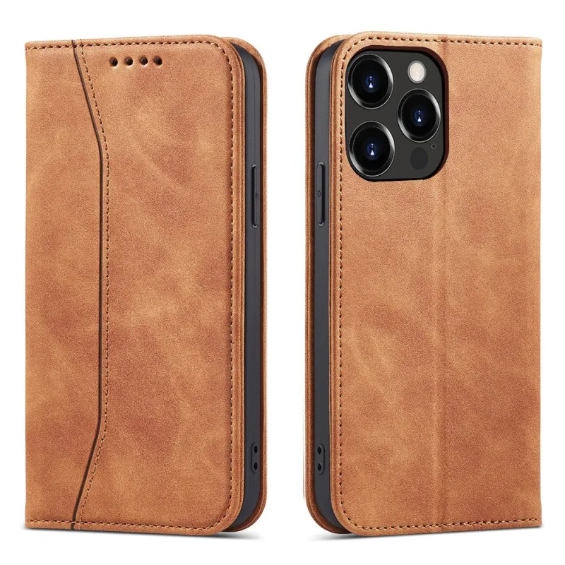 Magnet Fancy Case Case pre iPhone 13 Pro Max Pouch Card Wallet Card Holder Card Holder Brown