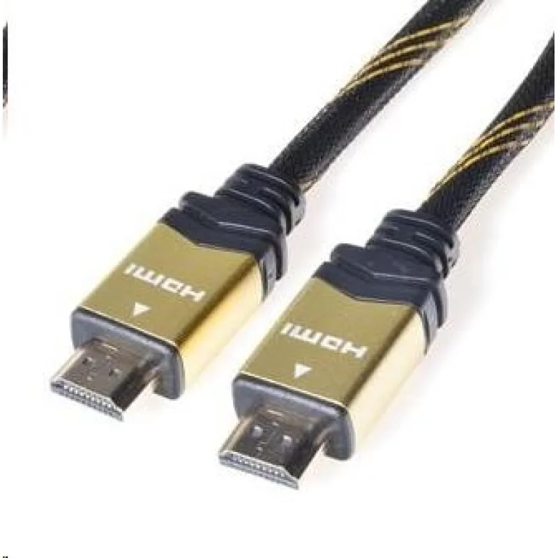 PREMIUMCORD Gold HDMI High Speed + Ethernet kábel (v1.4), opletené, …