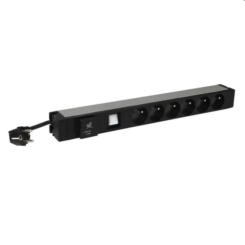 Legrand napájecí blok PDU do racku 6x 230V s přepěť. ochranou 1U 646835
