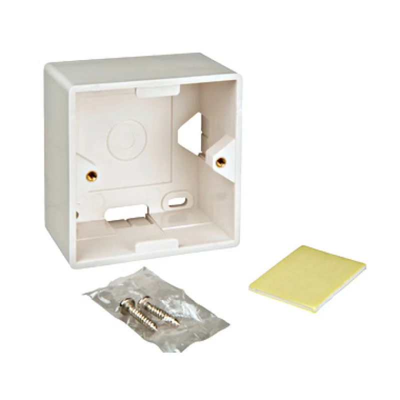 Box na omietku pre zásuvky HSED0xUWxS, HSEDx2UWxF, RAL 9010 HSEAP842WF