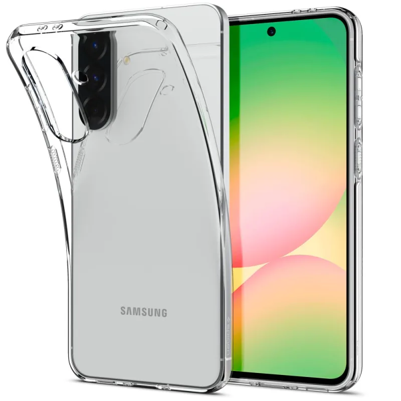 Puzdro Spigen z tekutých kryštálov pre Samsung Galaxy A56 5G – priehľadné