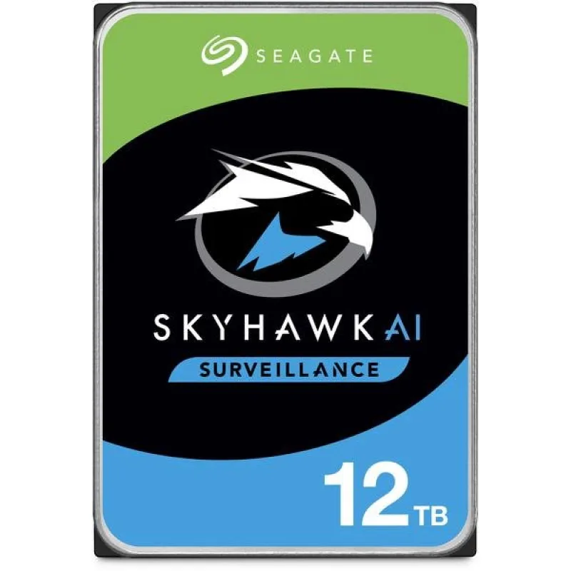 Seagate SkyHawk AI Surveillance 12TB 7200RPM 512MB SATA III 6Gbit/s…