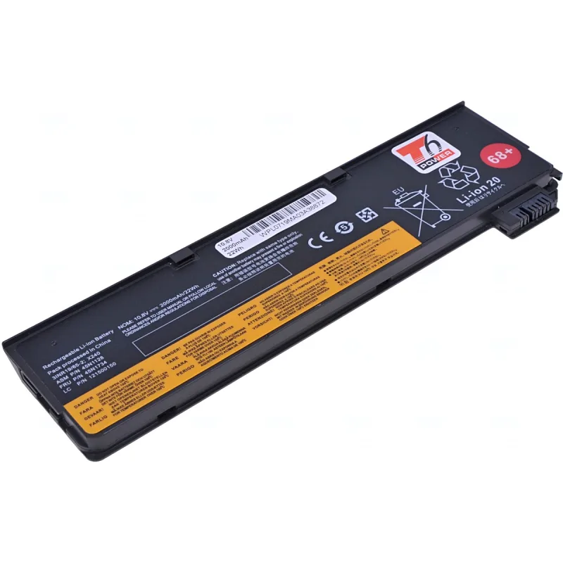 Batéria T6 Power pre Lenovo ThinkPad T440s, T450s, T460p, T470p, T550, 68…