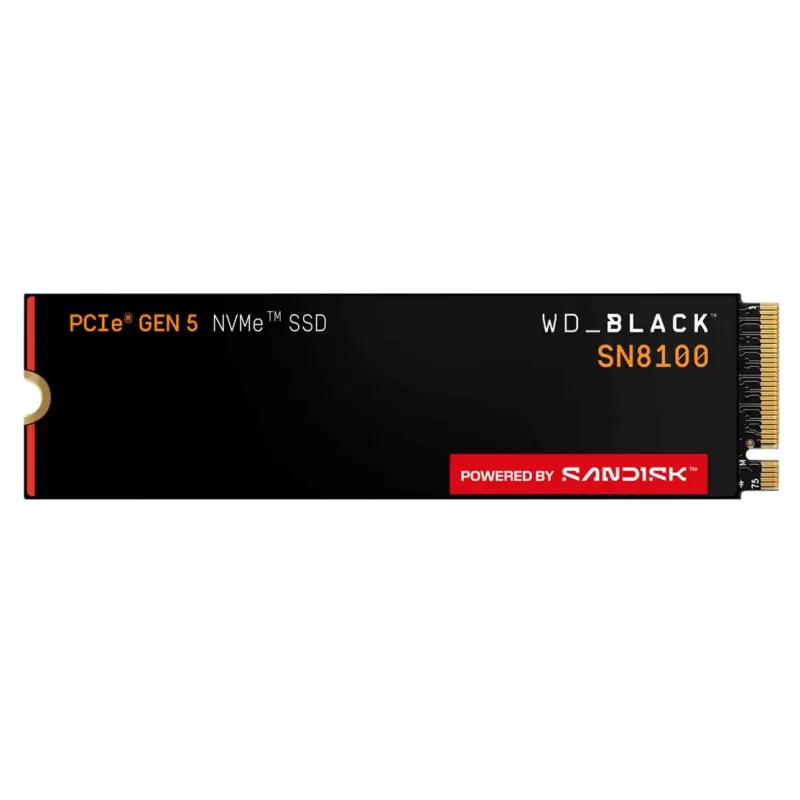 WD Black SN8100 1TB M.2 NVMe Gen5 SSD POWERED BY SANDISK