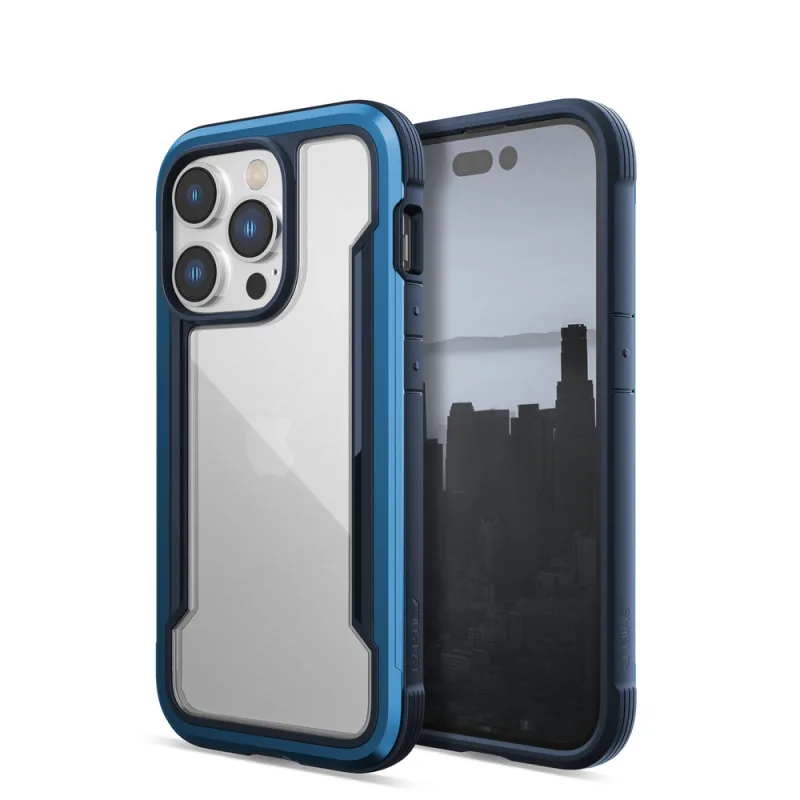 Pancierový kryt Raptic X-Doria Shield Case na iPhone 14 Pro modrý