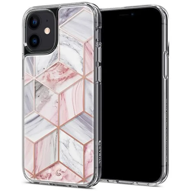 Spigen kryt Cecile pre iPhone 12 mini - Pink Marble ACS01782