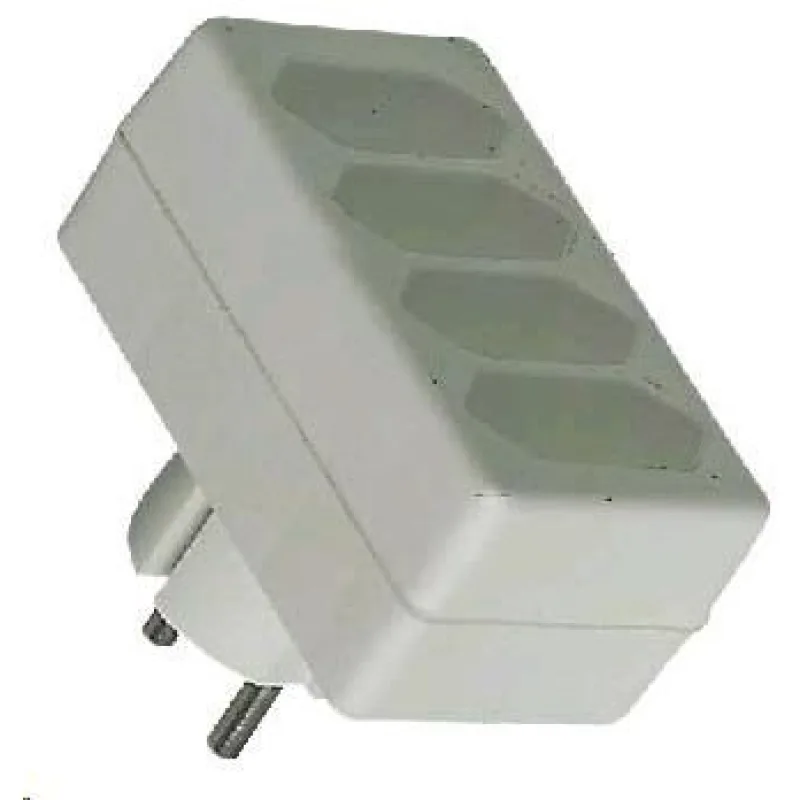 PREMIUMCORD Rozbočovač 230V biely 4x2, 5A ppr04