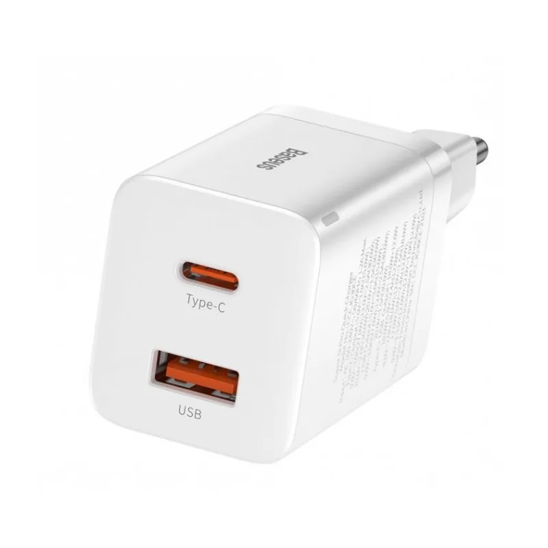 Baseus CCSUPP-E02 Super Si Quick Nabíjačka USB + USB-C 30W White…