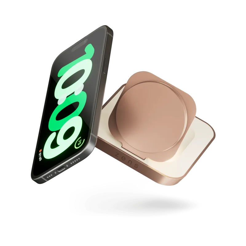 ZENS Magnetic Nightstand Charger Copper