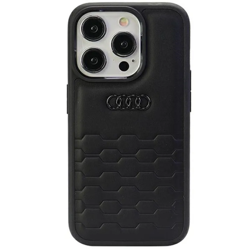 Puzdro Audi GT Synthetic Leather pre iPhone 15 Pro Max - čierne