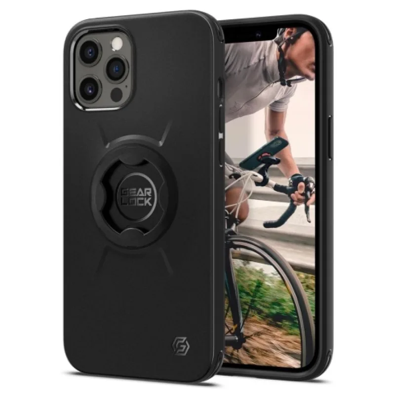 Spigen kryt Gearlock Bike Mount Case pre iPhone 12 Pro Max - Black…