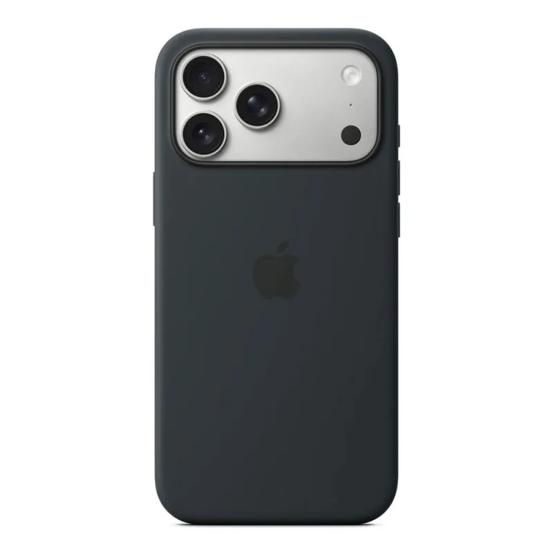 iPhone 17 Pro Max Silicone Case with MS – Black MGFR4ZM/A