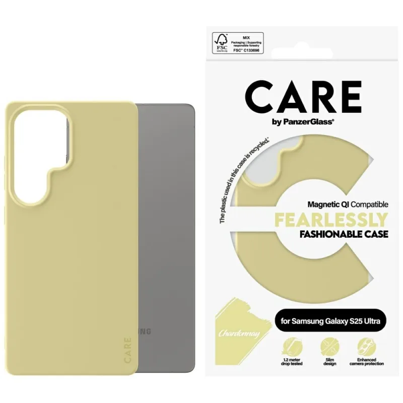 CARE by PanzerGlass Fashion QI Case pre Samsung Galaxy S25 Ultra - fialové
