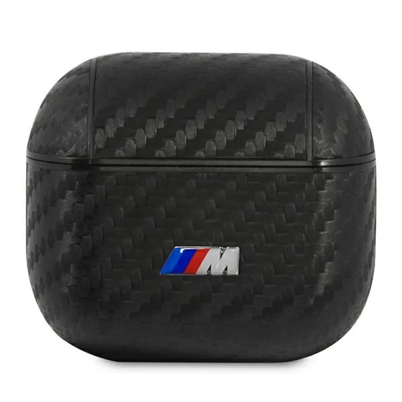 BMW PU Carbon M Collection puzdro pre AirPods 3 - čierne