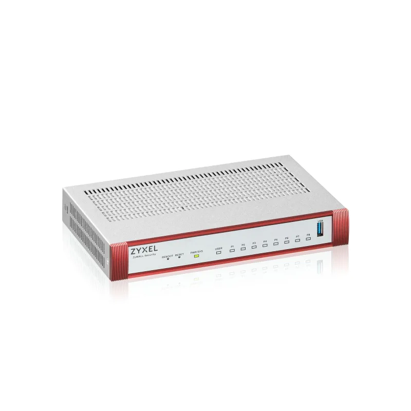 Zyxel USG FLEX100 H Series, 8 Gigabit user-definable ports, 1*USB (device only)
