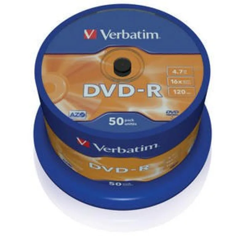 VERBATIM DVD-R(50-balenie)Vreteno/ bežný maloobchod/ 16x/ 4.7GB 43548
