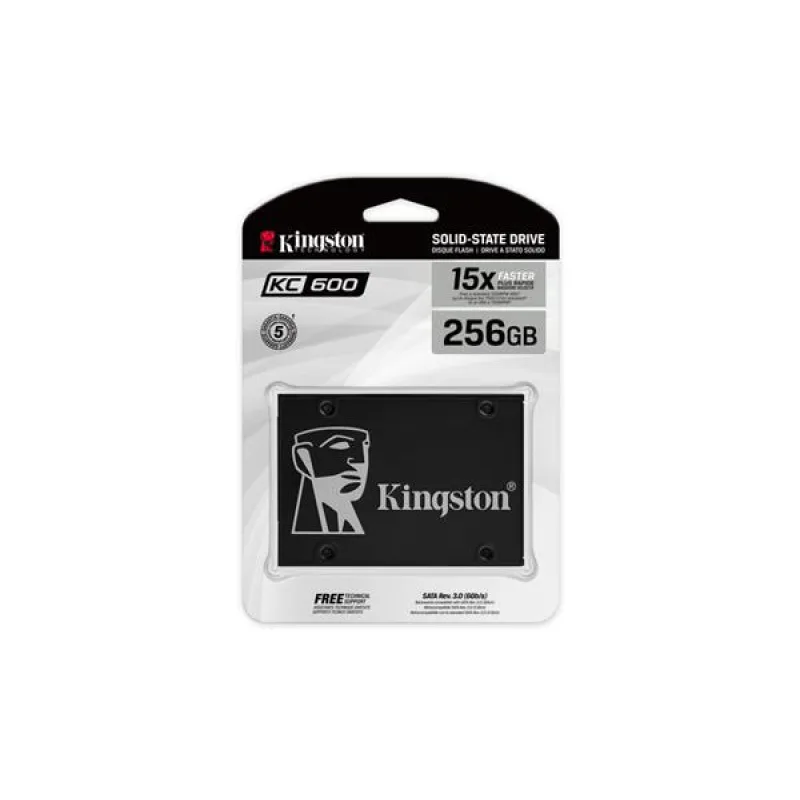 Kingston 256GB SSD KC600 Series SATA3, 2.5" (7 mm)…