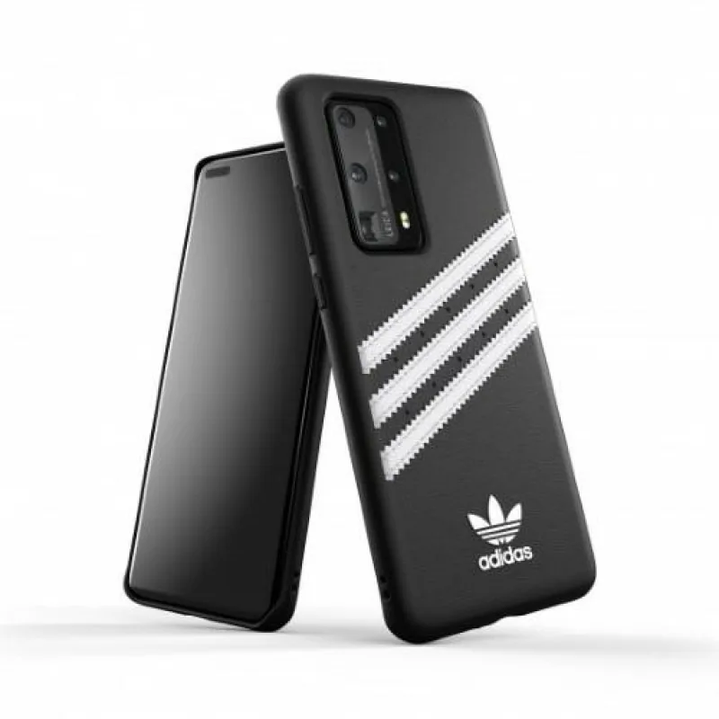 Adidas OR Molded PU puzdro pre Huawei P40 – čiernobiele