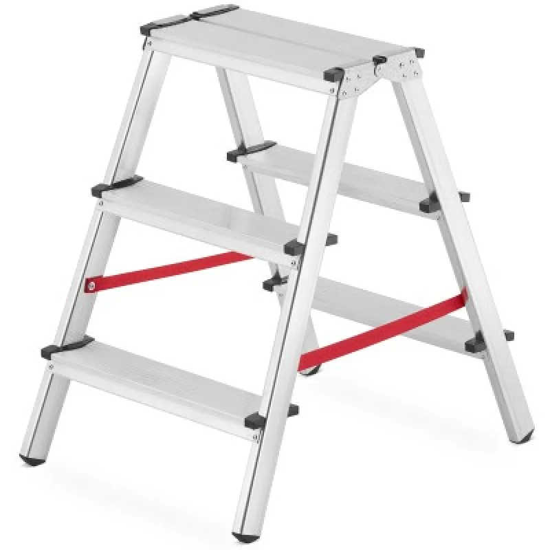 HIGHER L-DW2X3 Obojstranné schodíky hliníkové 2X3 stupne