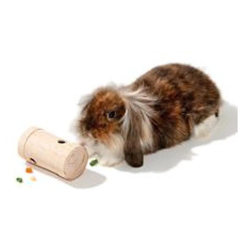 Karlie Dřevěný váleček na pamlsky pro hlodavce, 11x6cm