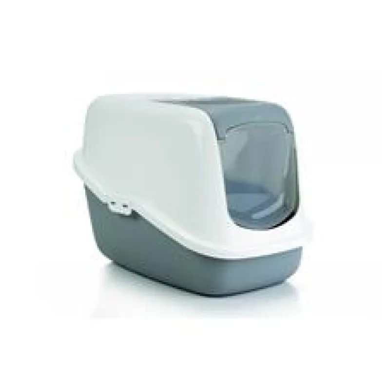 Beeztees Toaleta pro kočky NESTOR šedá/bílá 56X39X39cm