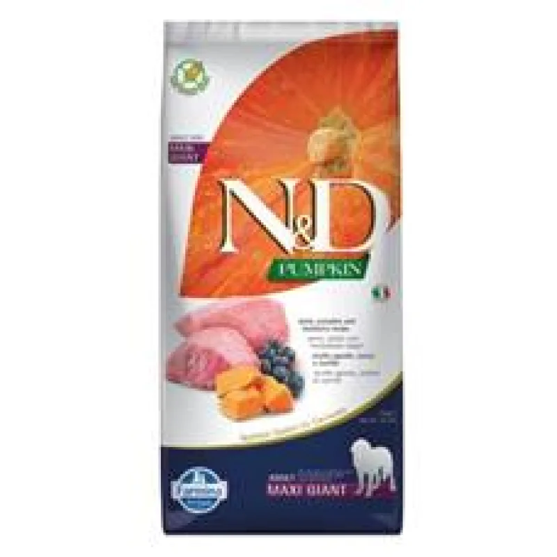 N&D Pumpkin DOG Adult Giant Lamb & Blueberry 2 x 12 kg