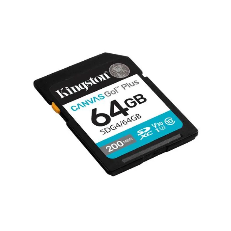64 GB .SDXC karta Kingston Canvas Go Plus Gen4 ( r200MB/s ) SDG4/64GB
