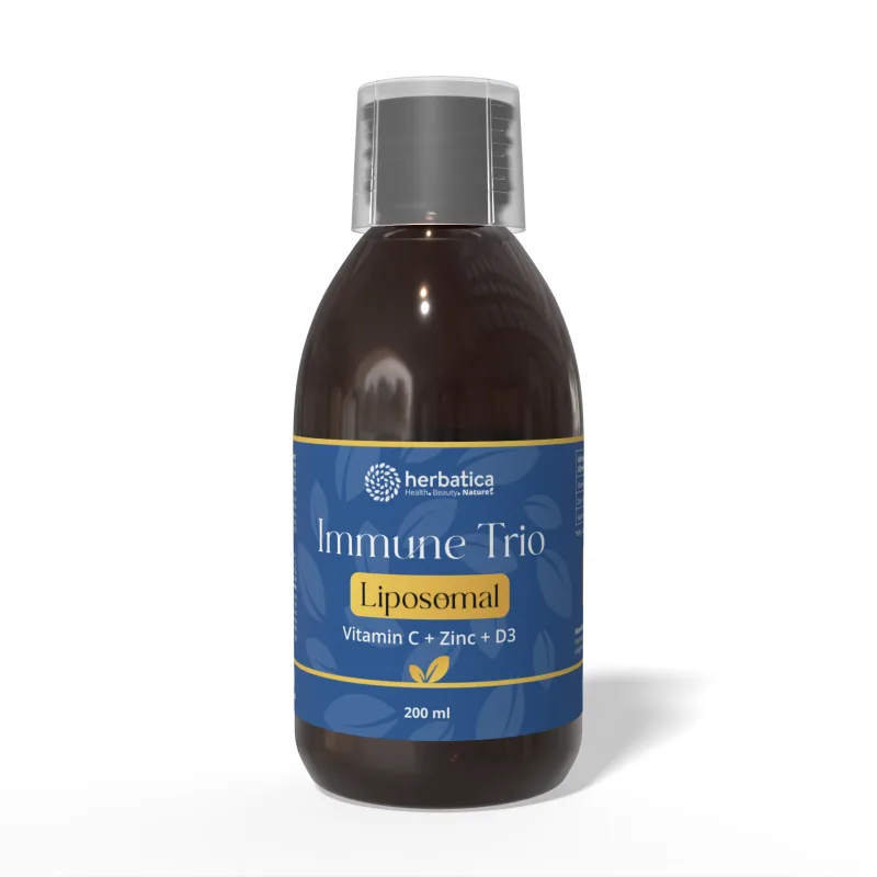 Herbatica Lipozomálne Trio Imunita (Vitamín C + Zinok + D3) - 200 ml -