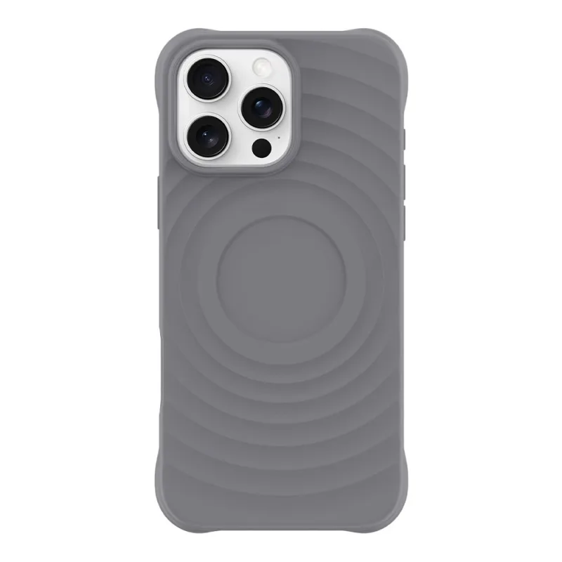 Devia kryt Ripple Magnetic Shockproof TPU Case pre iPhone 16 Pro Max - Gray