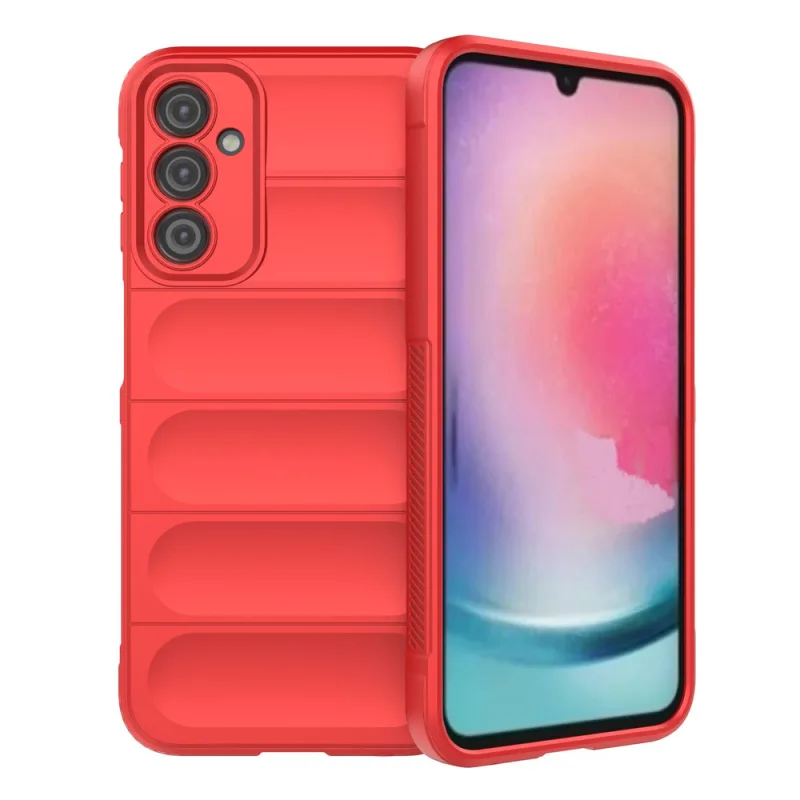 Magic Shield Case pre Samsung Galaxy A24 4G flexibilný pancierový kryt červený