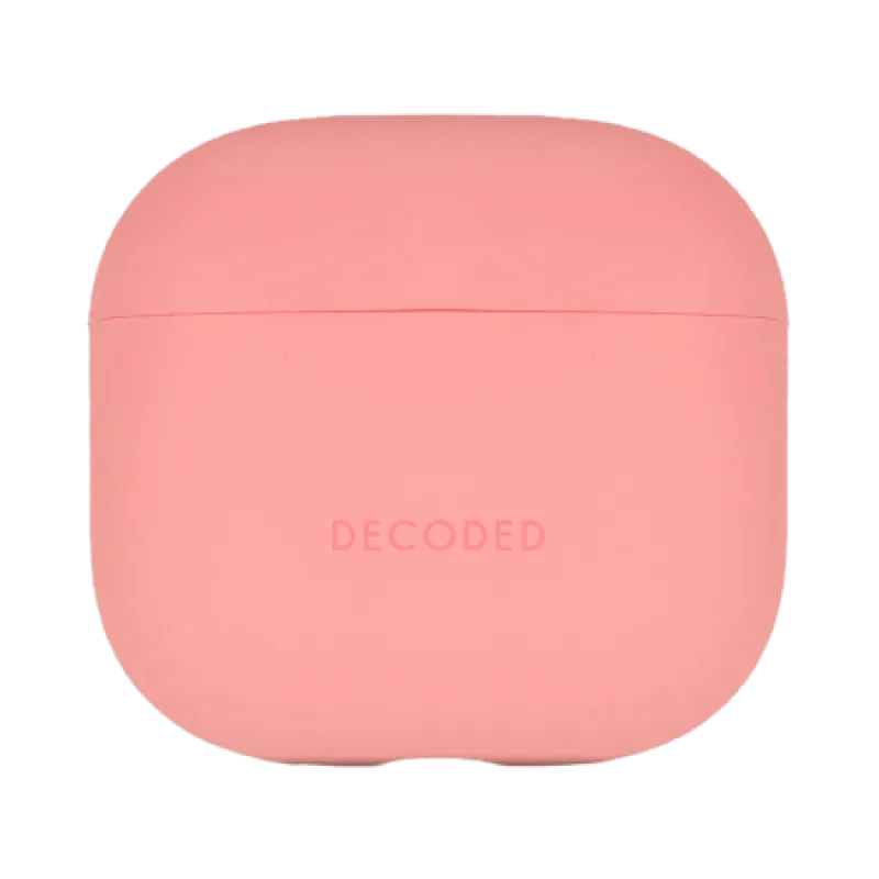 Dekódované silikónové puzdro na AirPods 4 – ružové