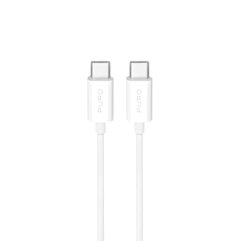 Puro TPE 25W USB-C - USB-C 3m kábel - biely