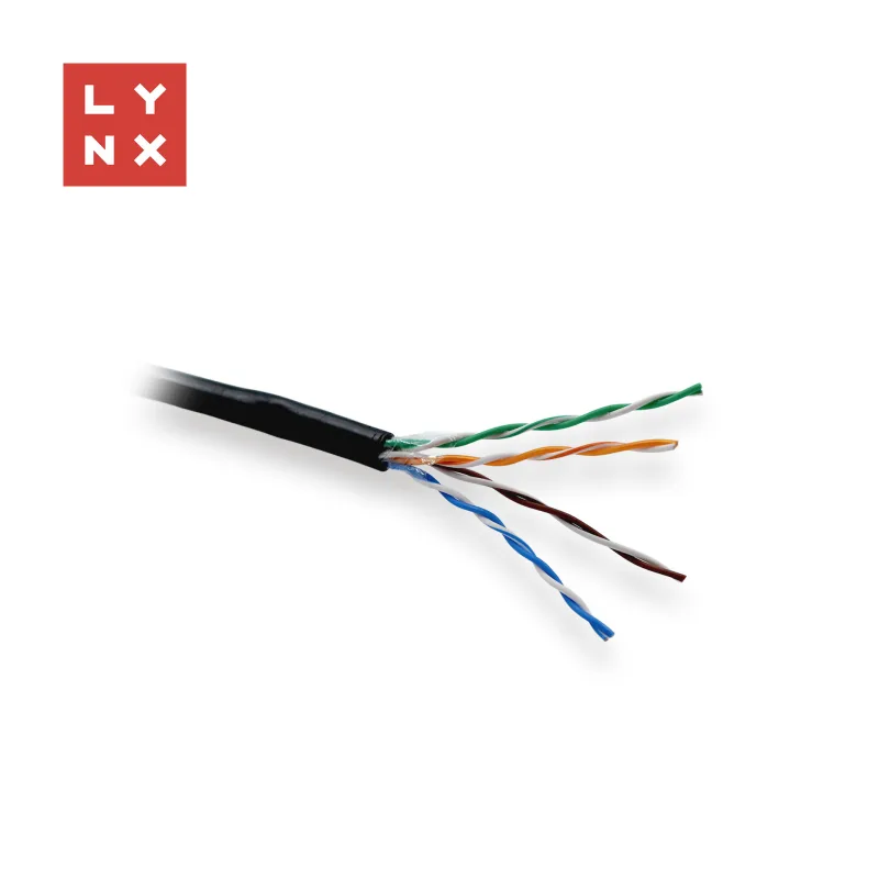 LYNX UTP kabel Cat5e, PE (Fca), celoměděný, venkovní, černý, box…