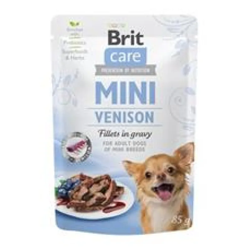 Brit Care Dog Mini Venison fillets in gravy 85 g
