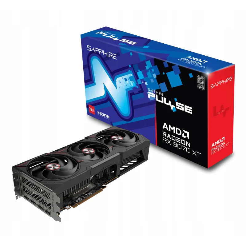 SAPPHIRE PULSE AMD Radeon RX 9070 XT/ 16GB/ GDDR6 11348-03-20G