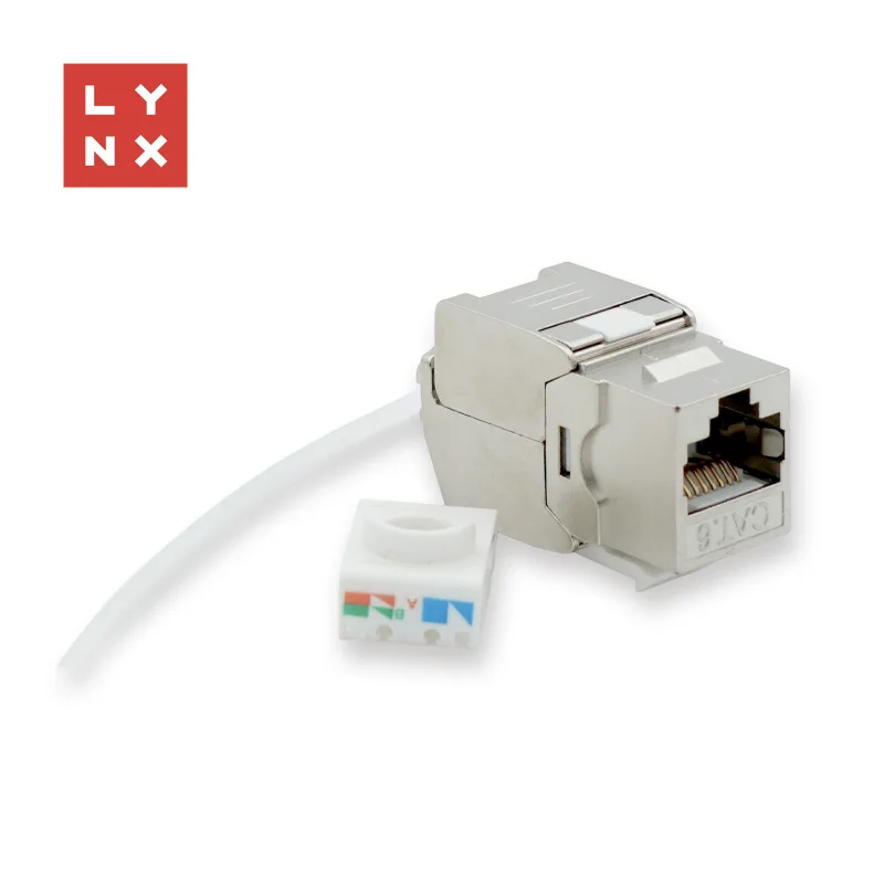 LYNX keystone STP Cat6, samozařezávací, stříbrný LX-KST-TL-CAT6-STP